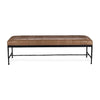 Classic Home Madeleine Leather Bench