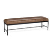 Classic Home Madeleine Leather Bench