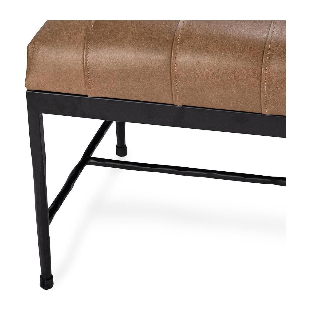 Classic Home Madeleine Leather Bench