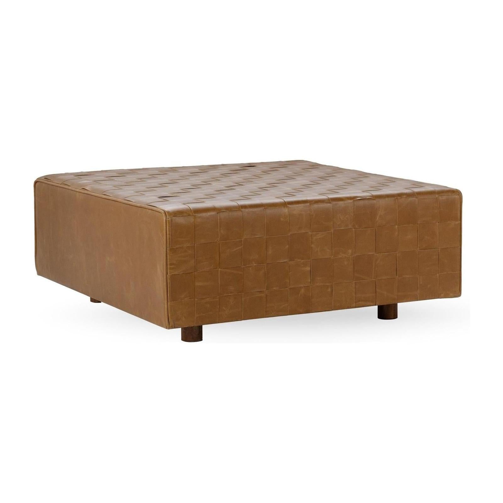 Classic Home Aristo Leather Square Ottoman