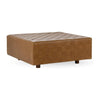 Classic Home Aristo Leather Square Ottoman