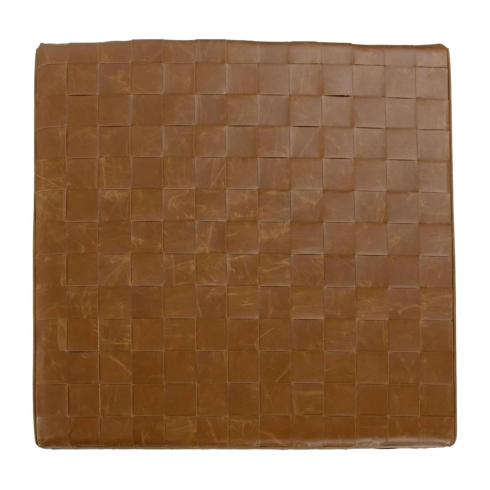 Classic Home Aristo Leather Square Ottoman