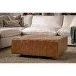 Classic Home Aristo Leather Square Ottoman