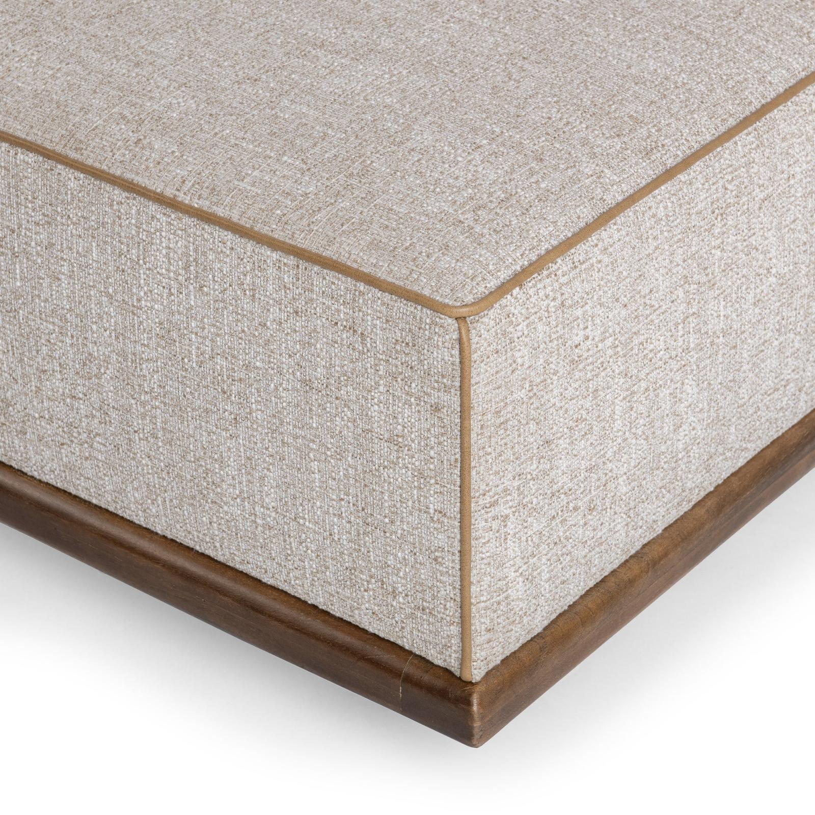 Classic Home Ellerie Square Ottoman