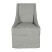 Classic Home Warwick Upholstered Rolling Dining Chair