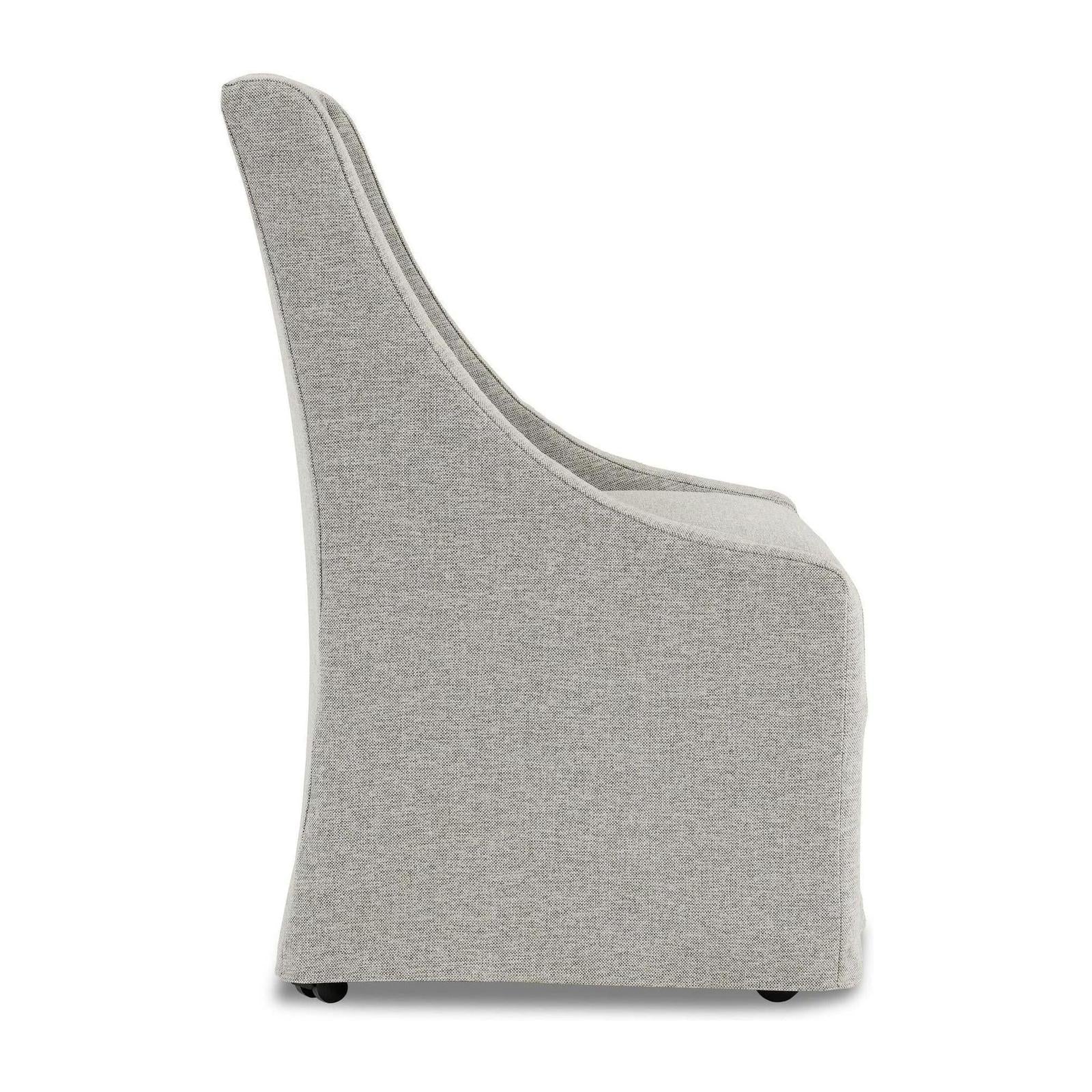 Classic Home Warwick Upholstered Rolling Dining Chair
