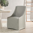 Classic Home Warwick Upholstered Rolling Dining Chair