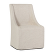 Classic Home Warwick Upholstered Rolling Dining Chair