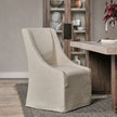 Classic Home Warwick Upholstered Rolling Dining Chair