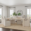 Classic Home Warwick Upholstered Rolling Dining Chair