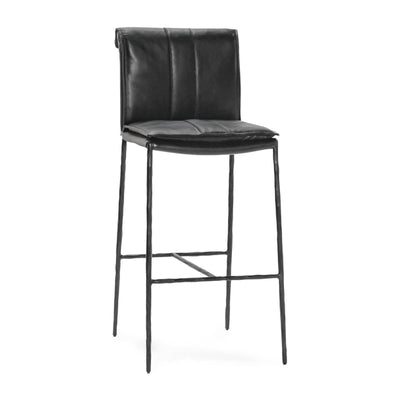 Classic Home Mayer Leather Bar Stool