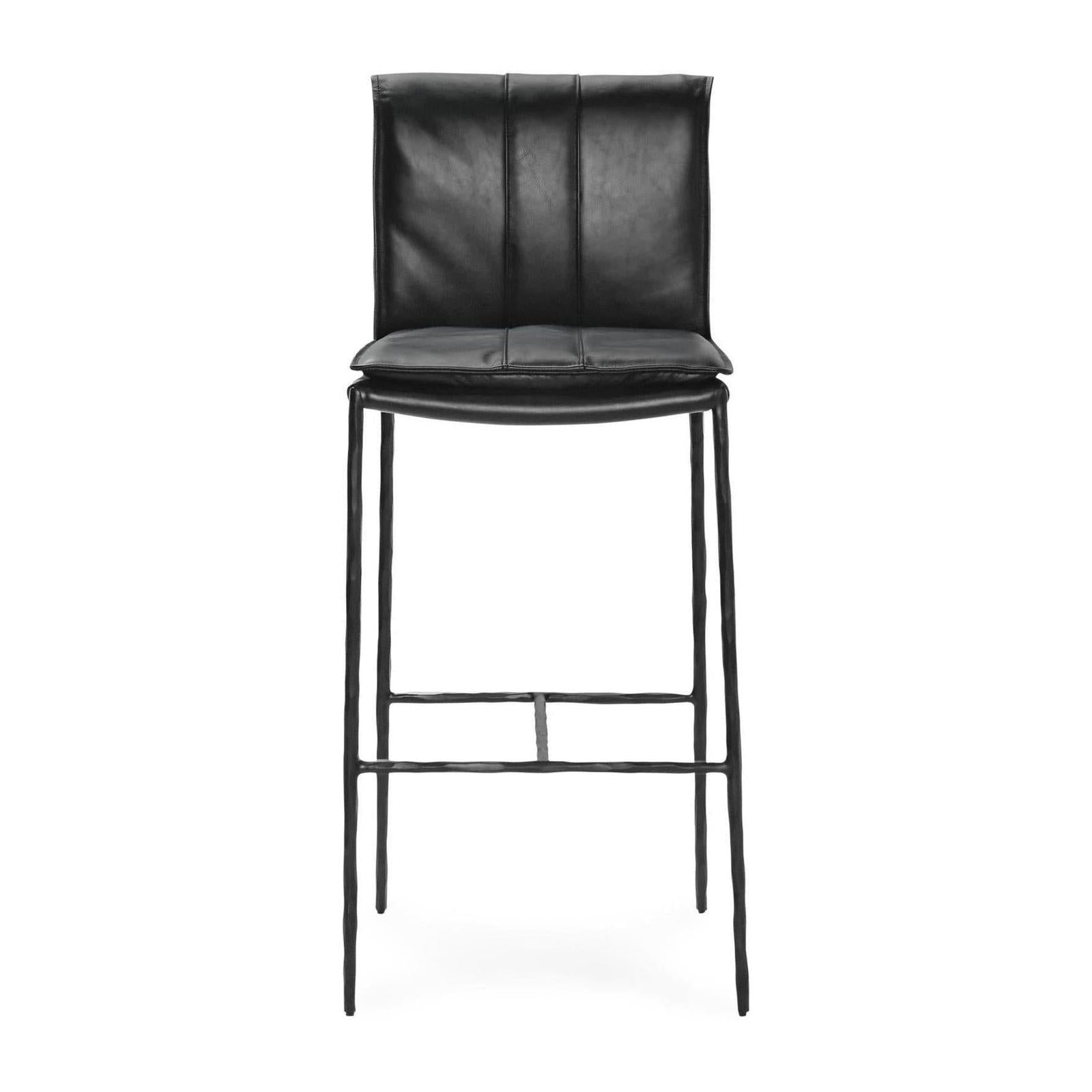 Classic Home Mayer Leather Bar Stool