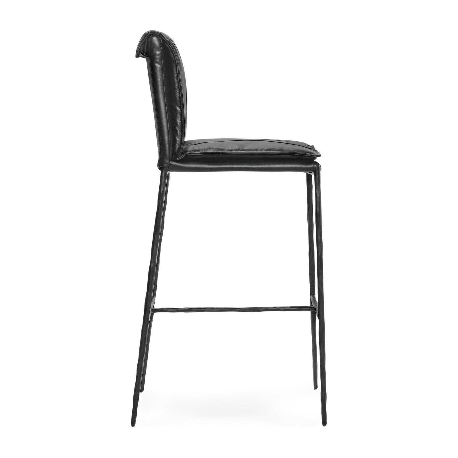 Classic Home Mayer Leather Bar Stool
