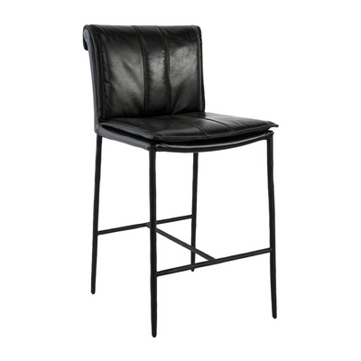 Classic Home Mayer Leather Counter Stool