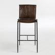 Classic Home Mayer Leather Bar Stool