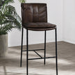Classic Home Mayer Leather Counter Stool