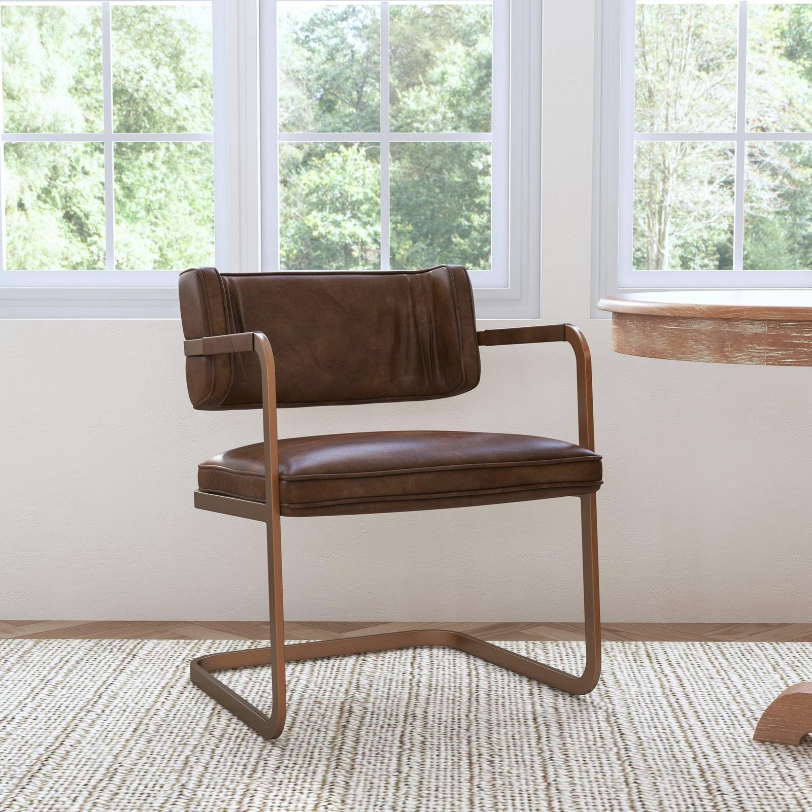 Classic Home Fonda Leather Dining Chair