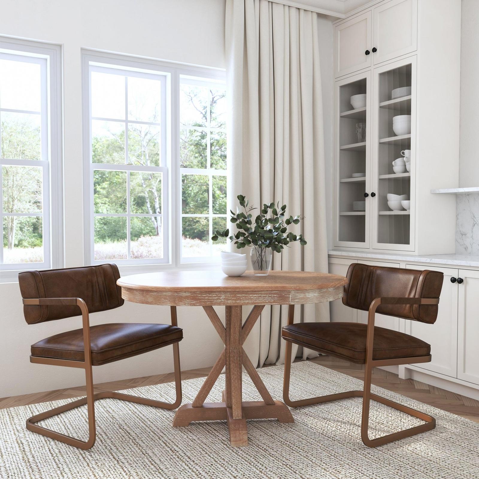 Classic Home Fonda Leather Dining Chair