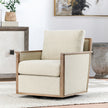 Classic Home Norman Upholstered Swivel Chair