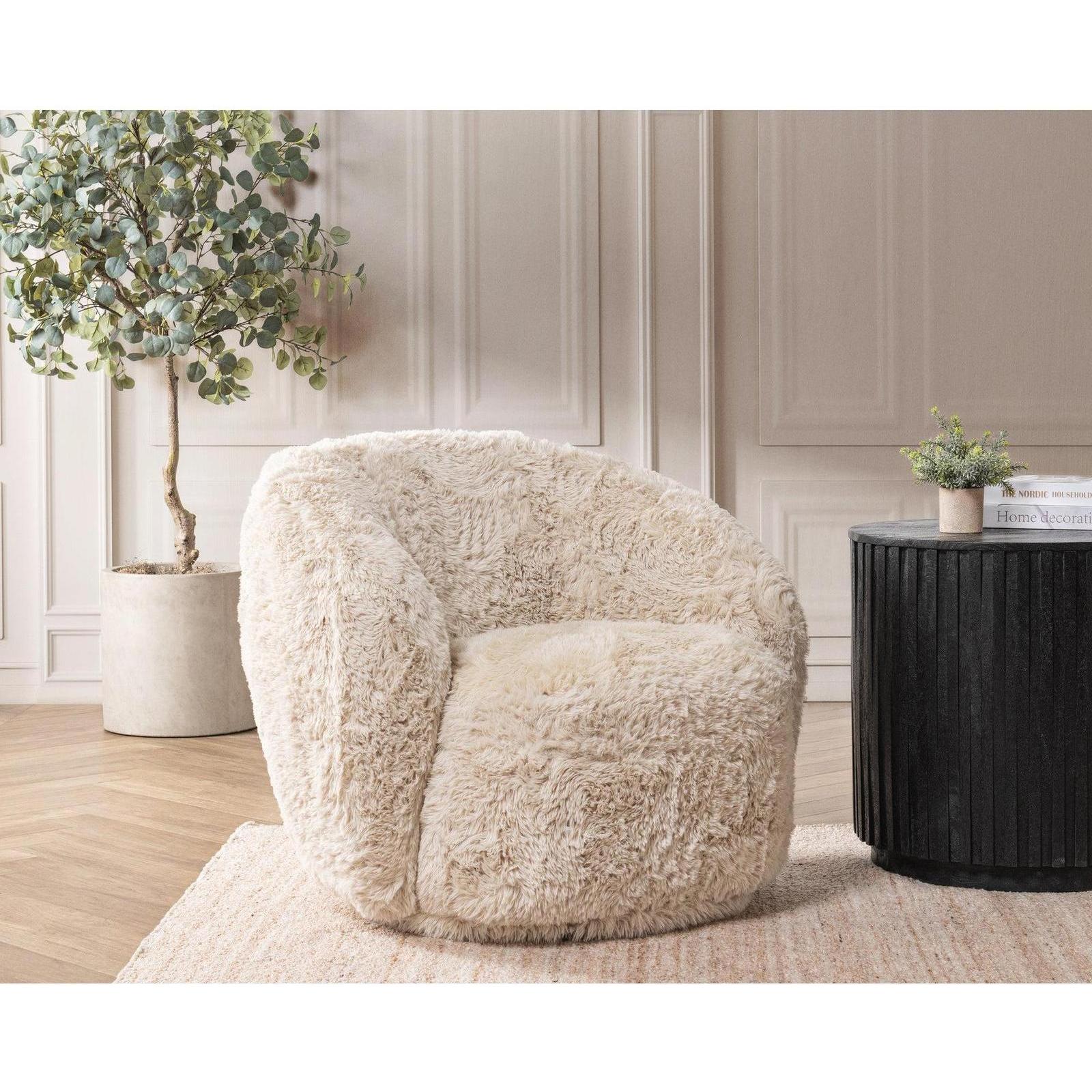 Classic Home Adley Plush Swivel Chair