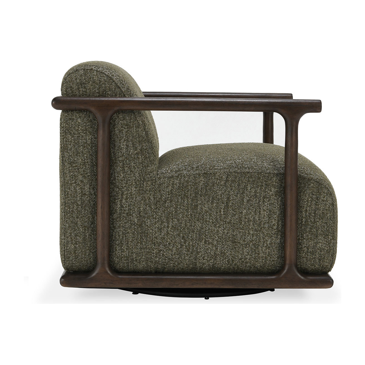 Classic Home Lucia Upholstered Swivel Chair