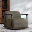 Classic Home Lucia Upholstered Swivel Chair