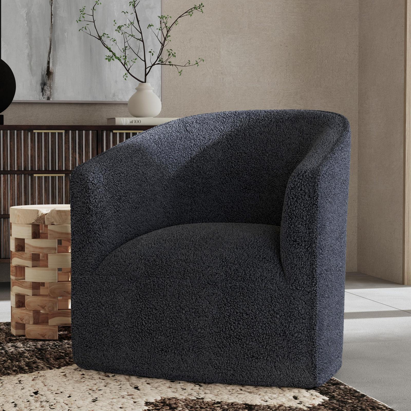 Classic Home Valencia Upholstered Swivel Chair