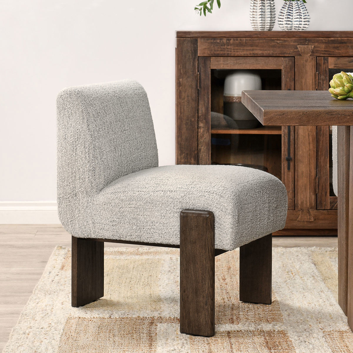 Classic Home Chelsea Upholstered/Wood Dining Chair