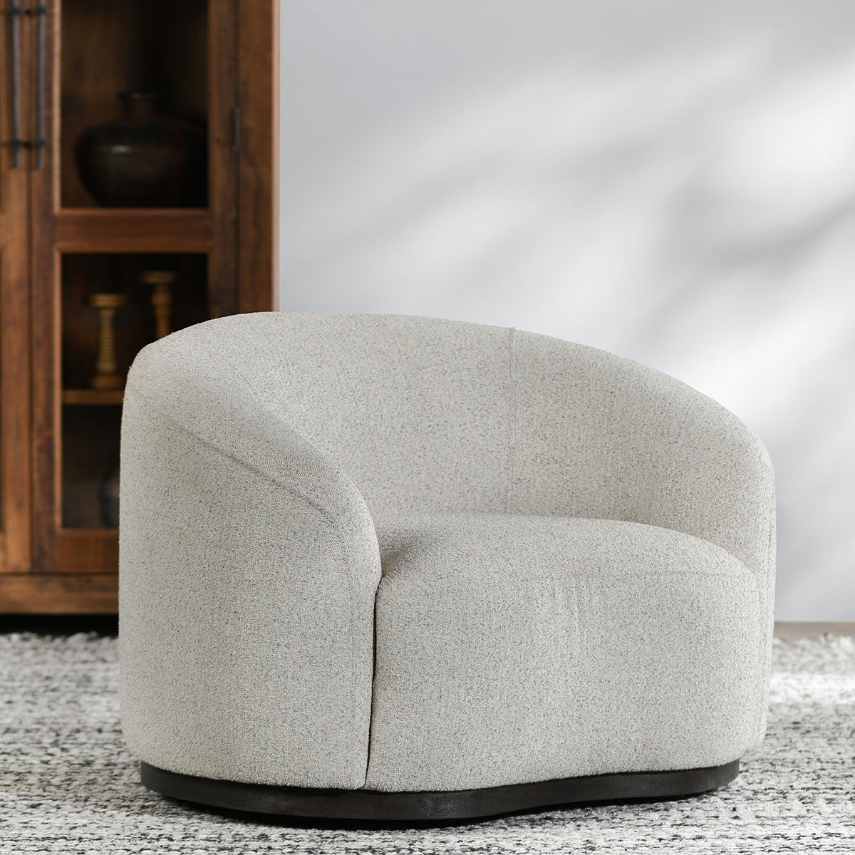 Classic Home Beverly Upholstered Swivel Chair