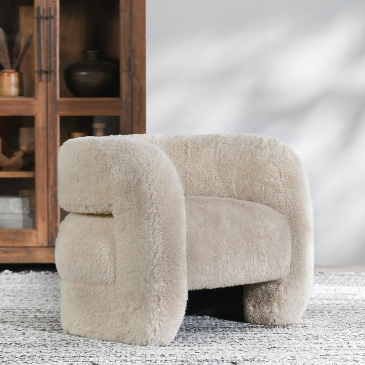 Classic Home Teddy Plush Accent Chair