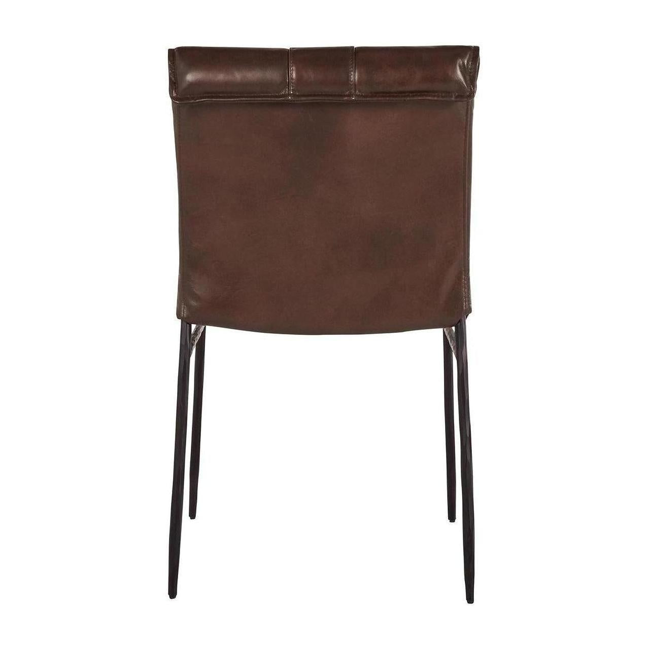 Classic Home Mayer Leather Dining Chair - Set of 2