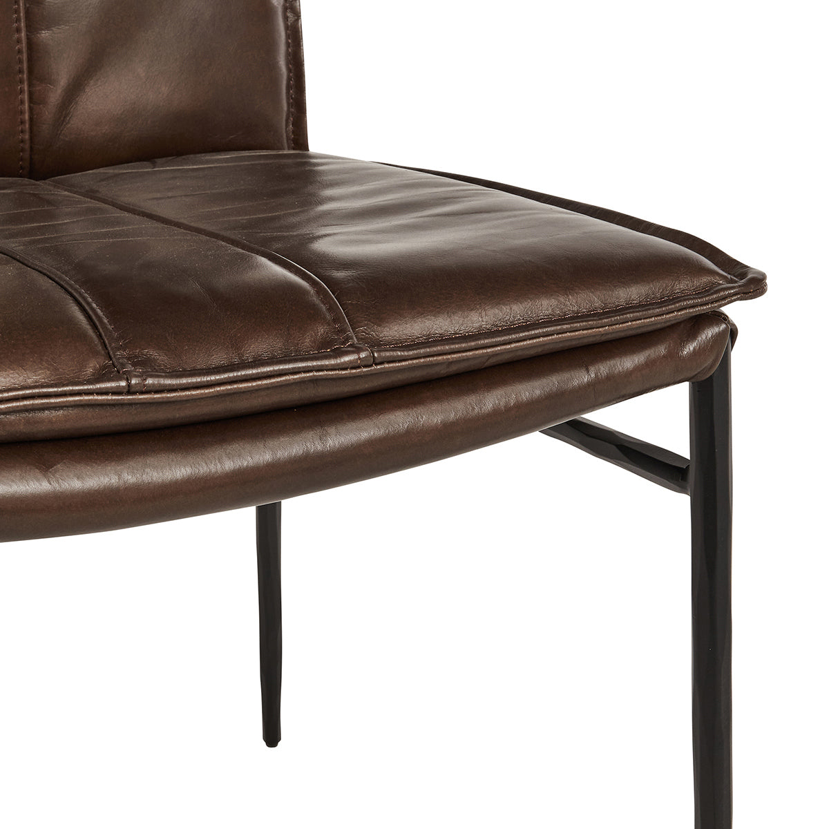 Classic Home Mayer Leather Dining Chair - Set of 2