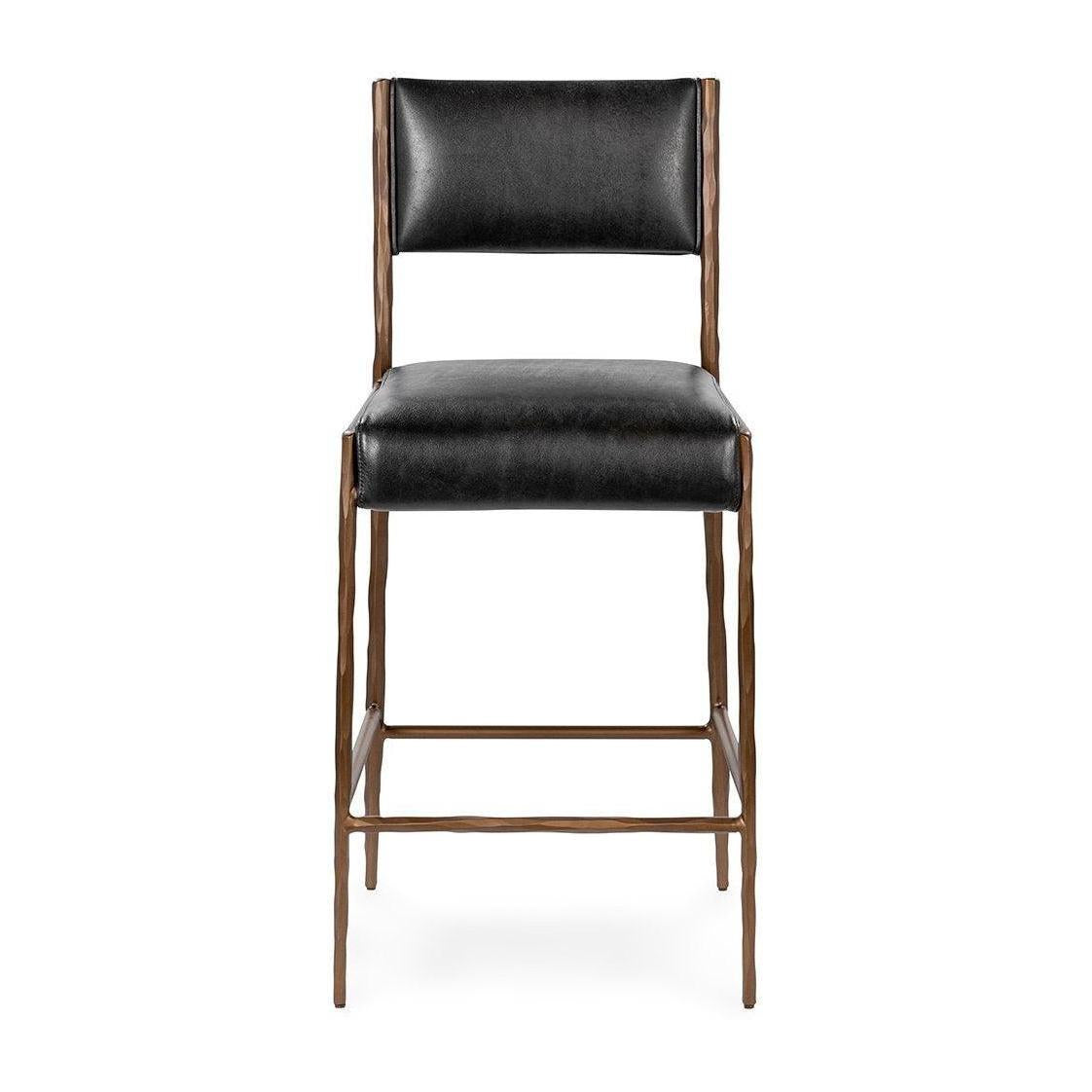 Classic Home Kayne Leather Counter Stool