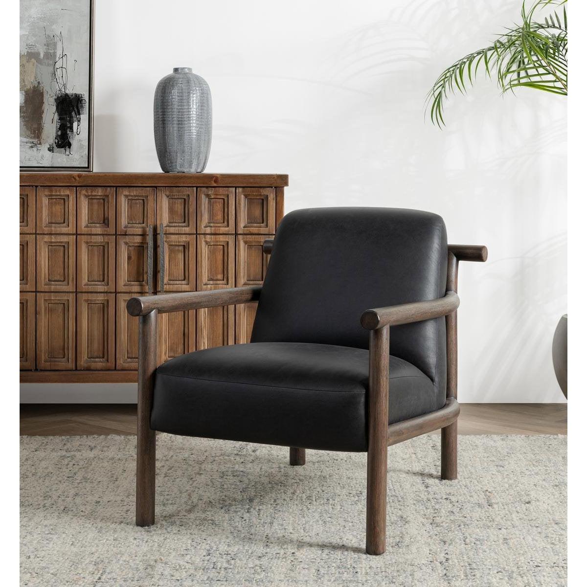 Classic Home Azoria Leather Accent Chair