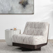 Classic Home Crandall Upholstered Swivel Chair