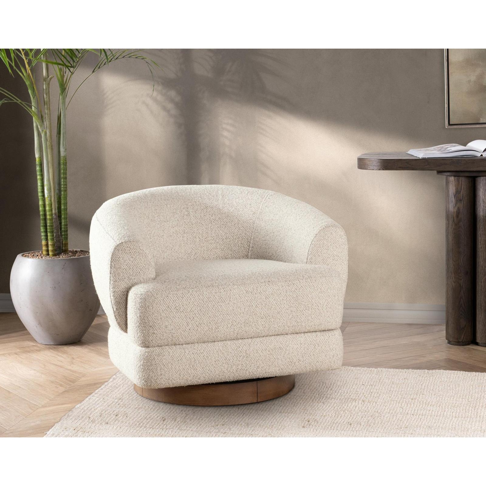 Classic Home Chassia Upholstered Swivel Chair
