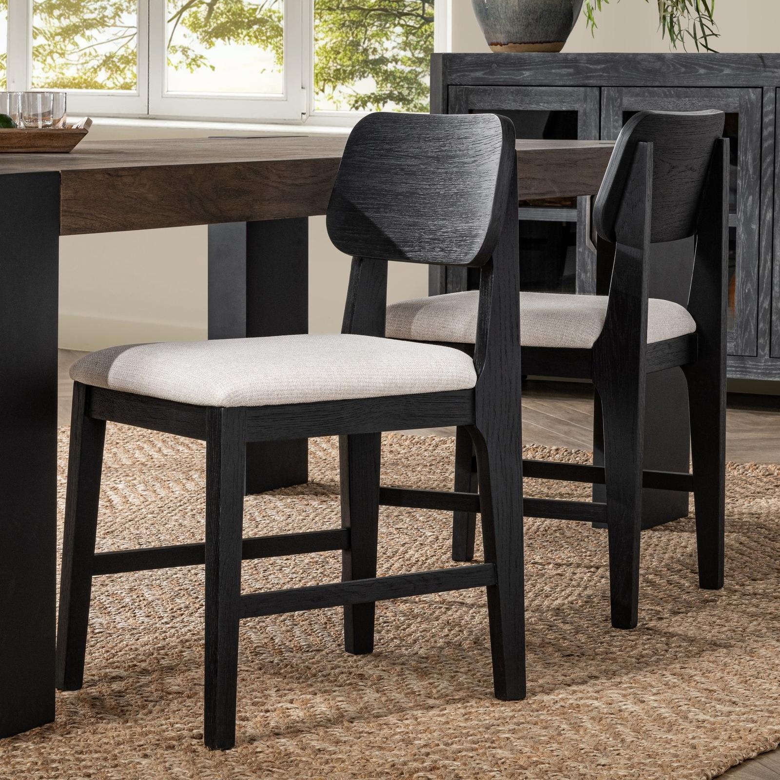 Classic Home Deaven Upholstered Dining Chair - Set of 2 Clearance