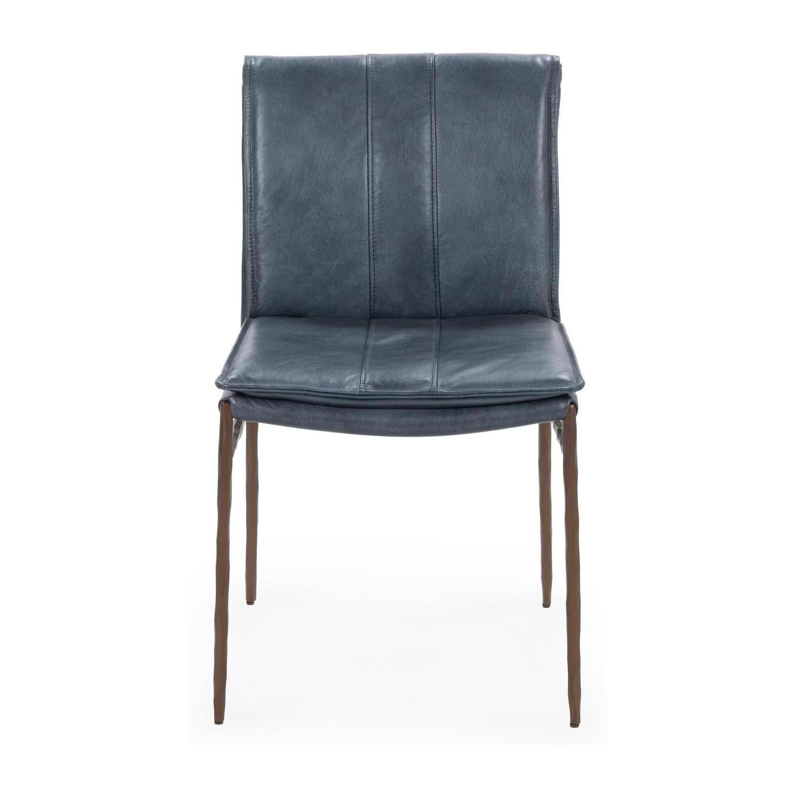Classic Home Mayer Leather Dining Chair - Set of 2