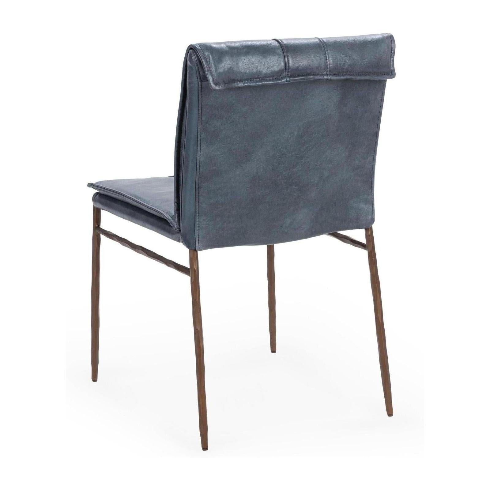 Classic Home Mayer Leather Dining Chair - Set of 2