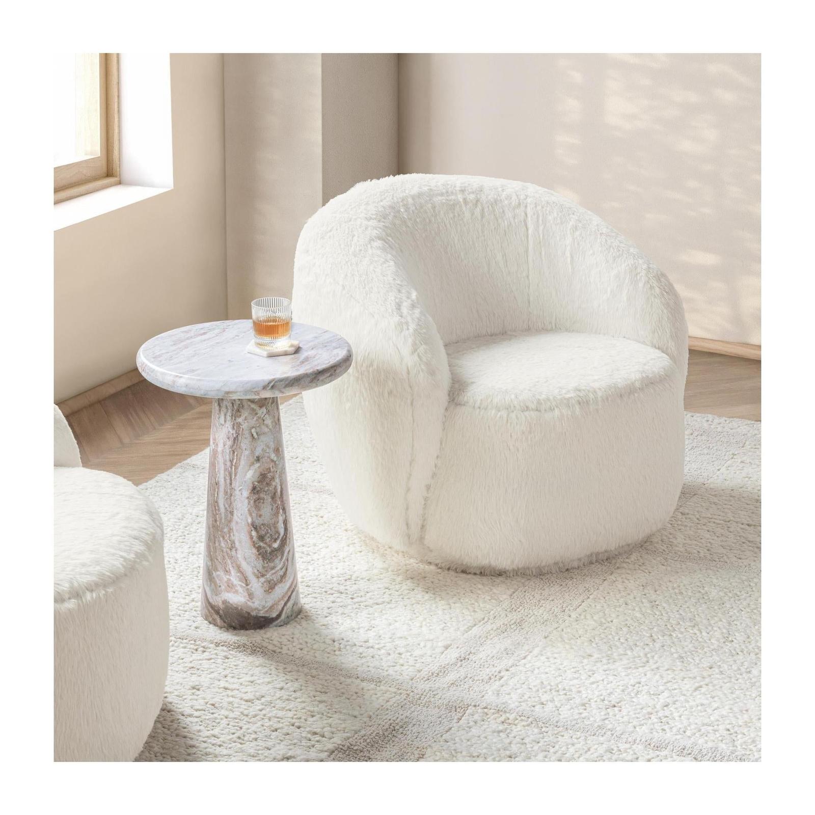 Classic Home Adley Plush Swivel Chair