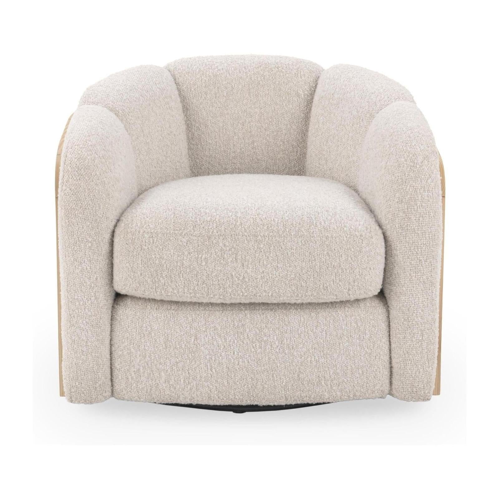 Classic Home Daisy Upholstered Swivel Chair