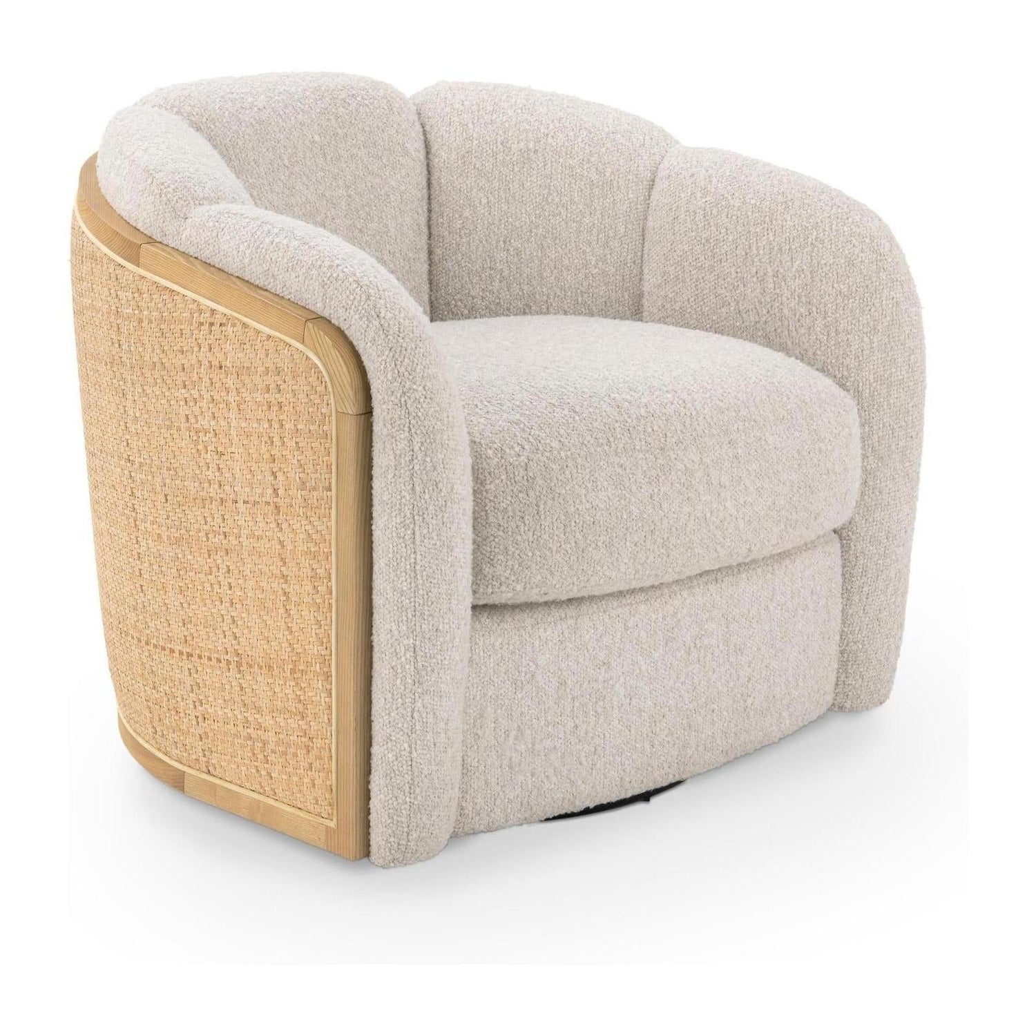 Classic Home Daisy Upholstered Swivel Chair