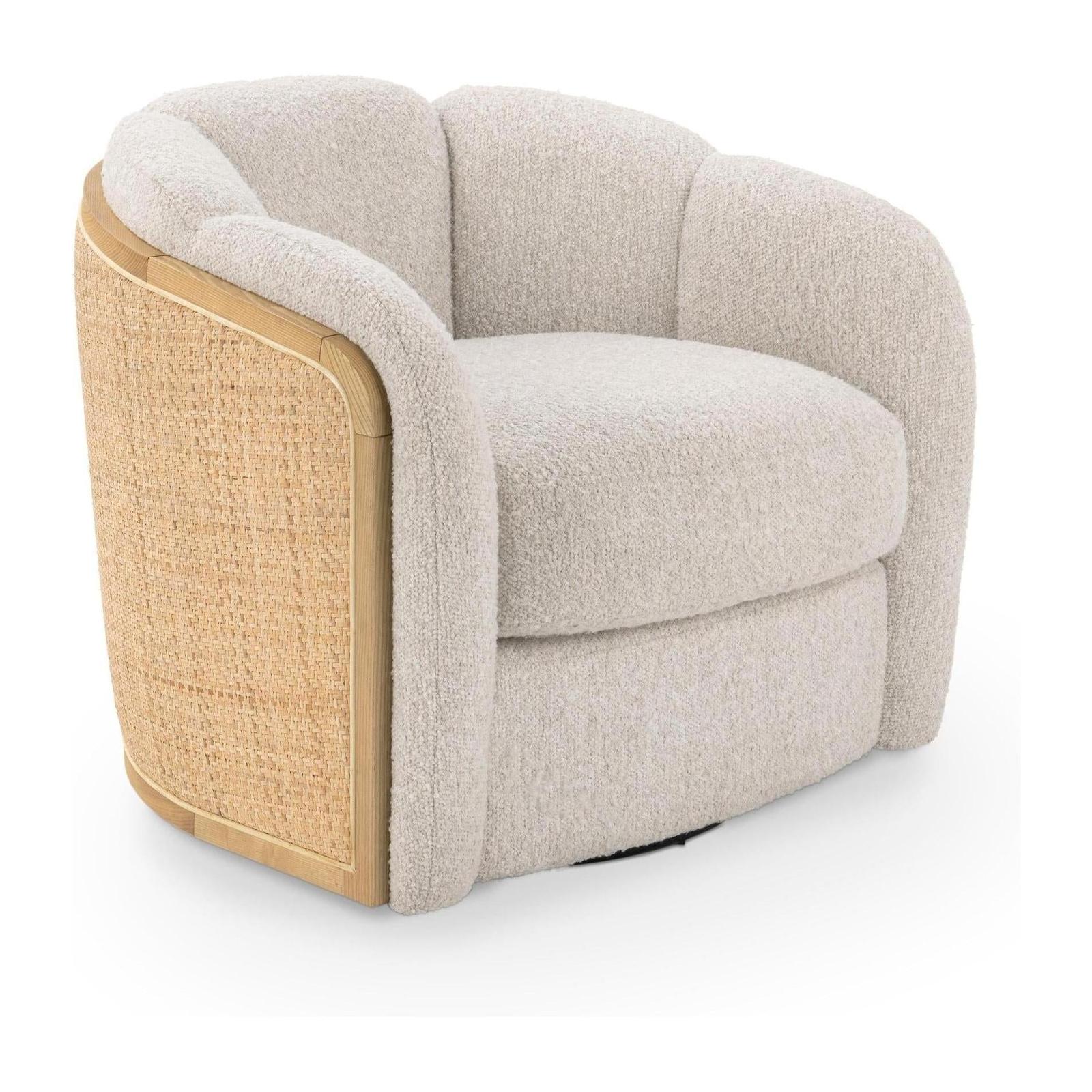 Classic Home Daisy Upholstered Swivel Chair