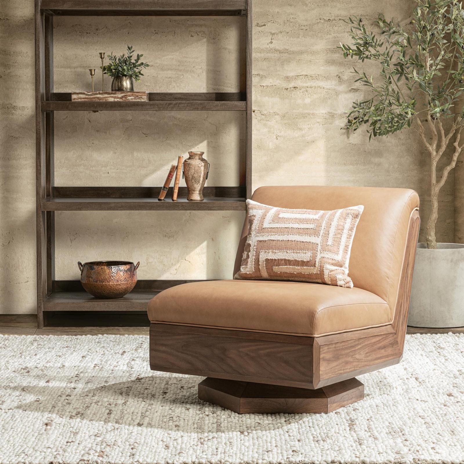 Classic Home Myla Swivel Accent Chair
