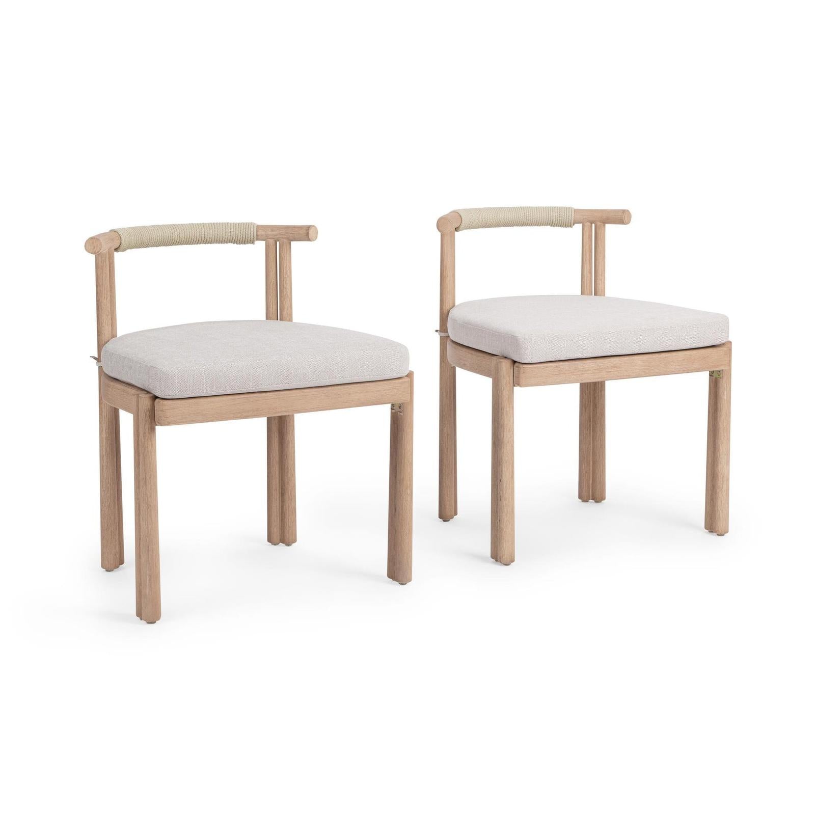 Classic Home Oliver Outdoor Dining Chair - Set of 2