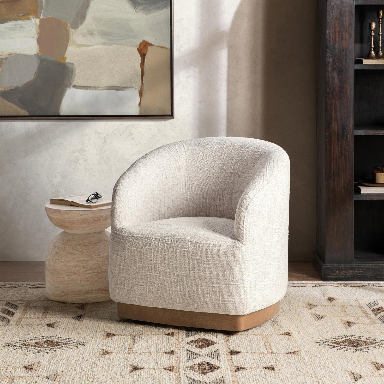 Classic Home Diah Swivel Accent Chair