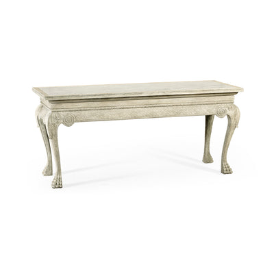 Jonathan Charles York Venetian White Oak Console