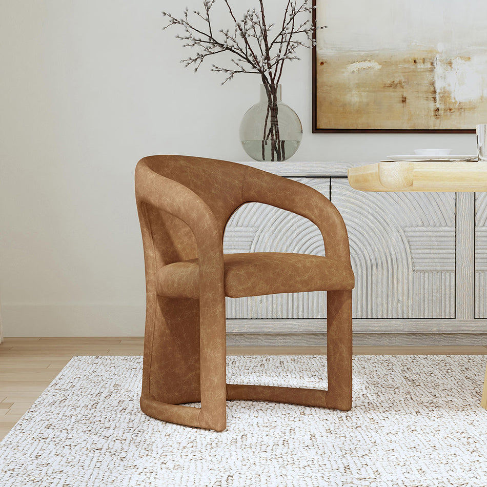 Classic Home Archie Leather Dining Chair