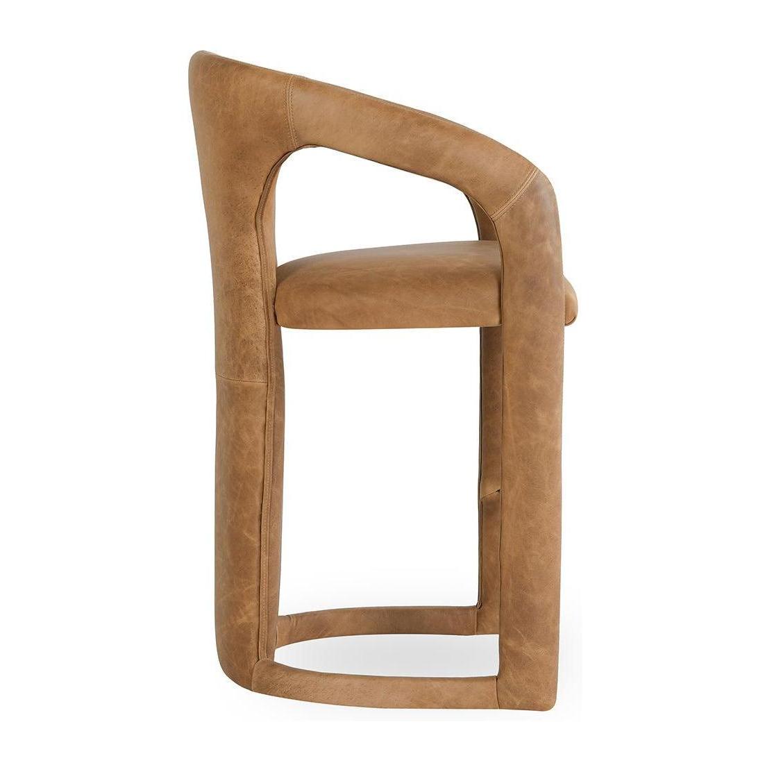 Classic Home Archie Leather Counter Stool Clearance
