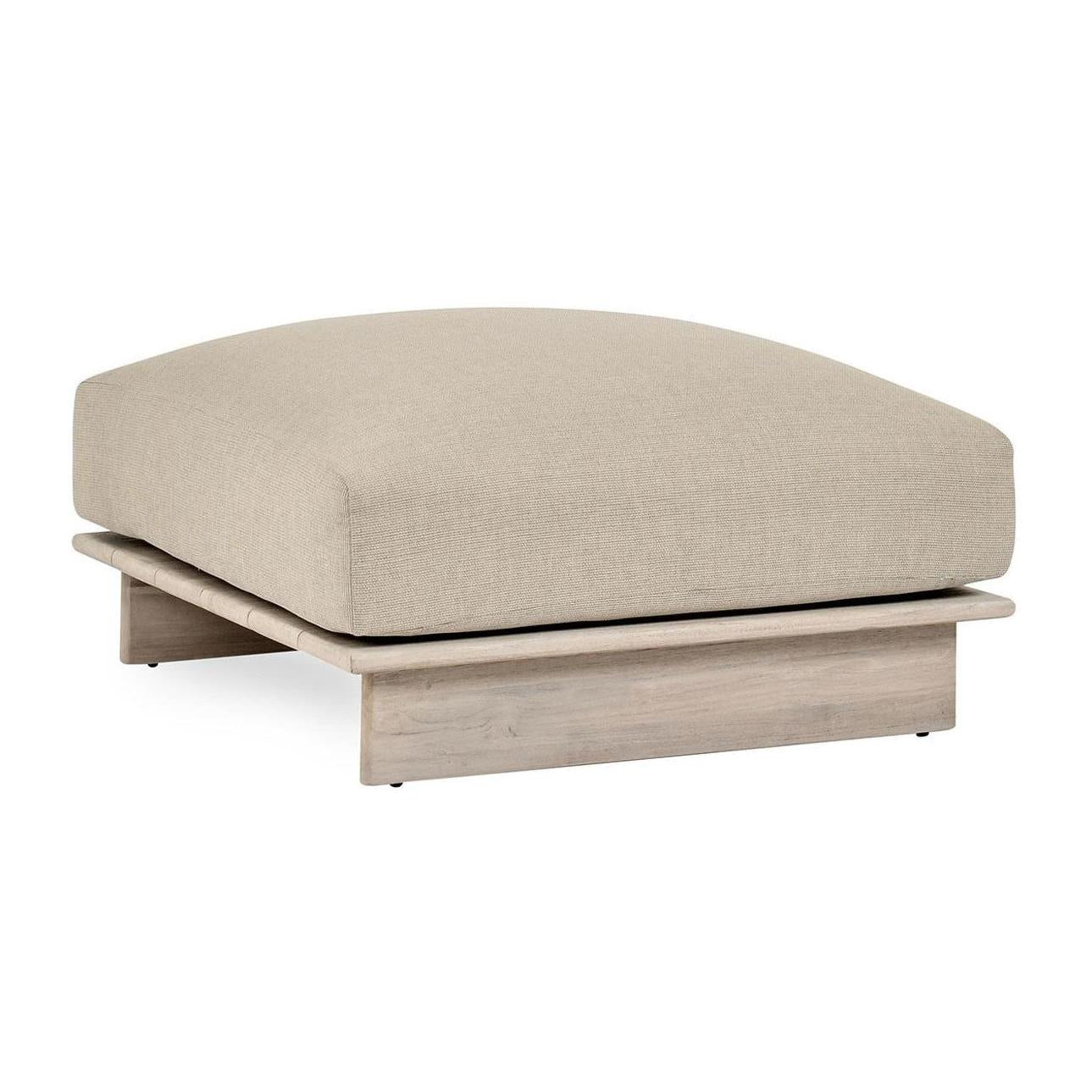 Classic Home Livia Outdoor Square Ottoman Clearance
